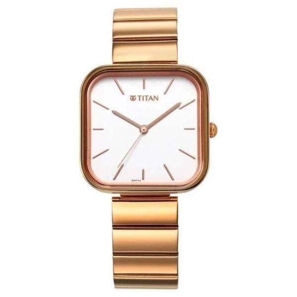 Titan Purple Stackables Women White Dial Quartz - 2715WM01F