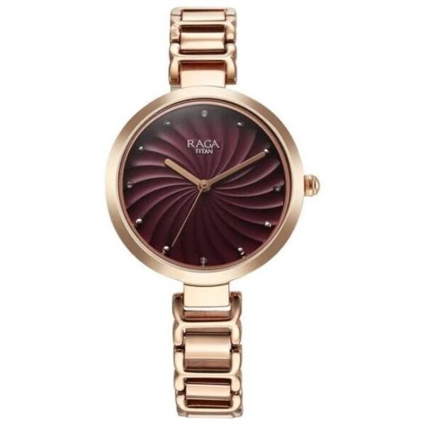 Titan Raga Memoirs Women Burgundy Dial Quartz - 2752WM01