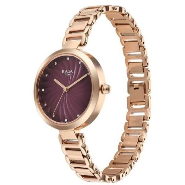 Titan Raga Memoirs Women Burgundy Dial Quartz - 2752WM01