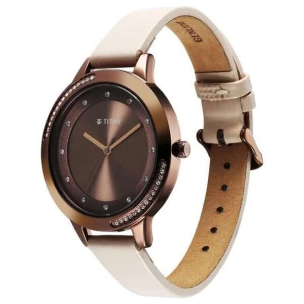 Titan Razzle Dazzle Women Brown Dial Quartz Watch - 2764QL01
