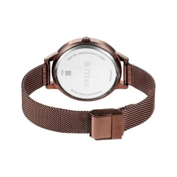 Titan Razzle Dazzle Women Brown Dial Quartz Watch - 2764QM01
