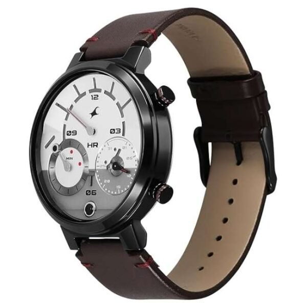 Fastrack Men Gambit White Dial Micromotor Watch- 3309NL01
