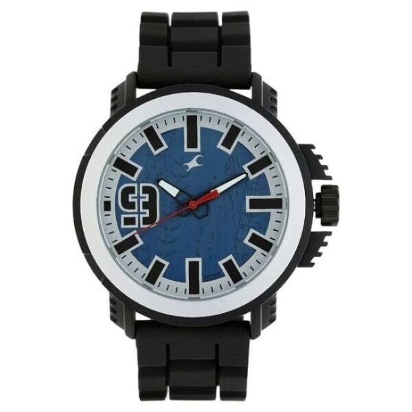 Fastrack Men Blue Dial Quartz Watch- 38015PP02