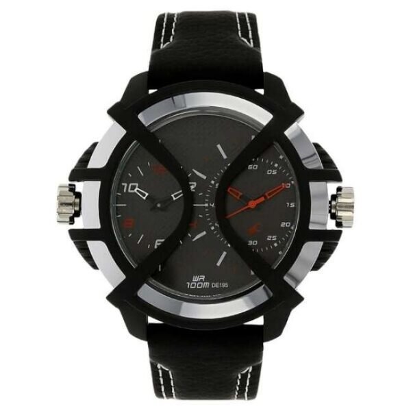Fastrack Men Black Dial Quartz Watch- 38016PL01