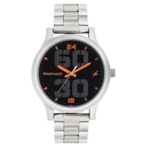 Fastrack Men Bold Black Dial Quartz Watch- 38051SM08