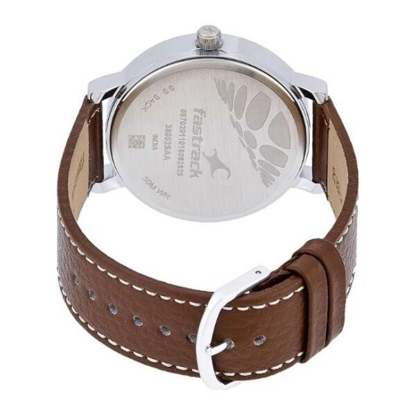 Fastrack Men Bold White Dial Quartz Watch- 38052SL07