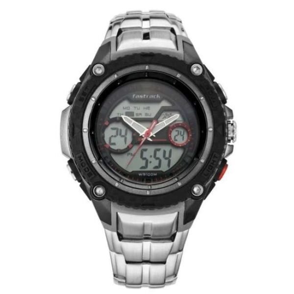 Fastrack Men Deux Machina Smart Dial Analog Digital Watch- 38053PM02