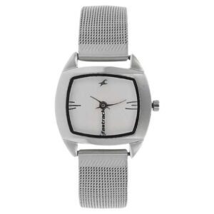 Fastrack Women Silver Dial Quartz Watch- 6001SM01