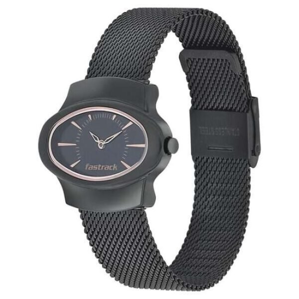 Fastrack Women Hitlist Black Dial Quartz Watch- 6004NM01