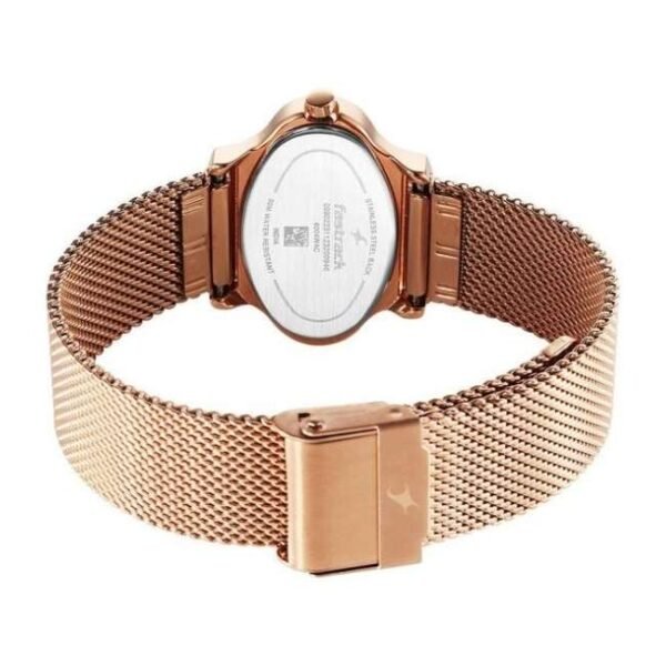 Fastrack Women Pulse White Dial Quartz Watch- 6004WM01F