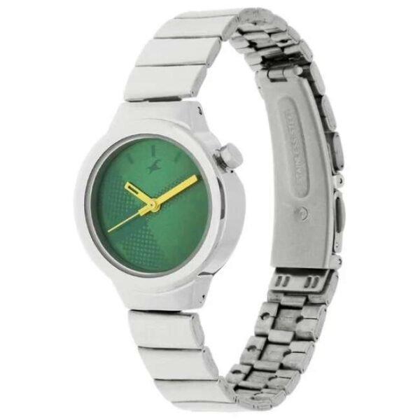 Fastrack Women Checkmate Green Dial Quartz Watch- 6149SM02