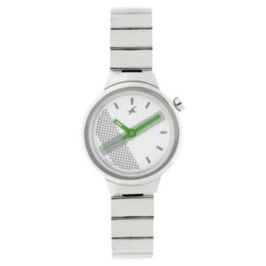 Fastrack Women Checkmate White Dial Quartz Watch- 6149SM03