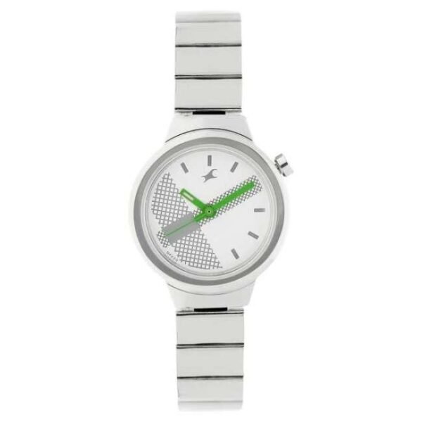 Fastrack Women Checkmate White Dial Quartz Watch- 6149SM03