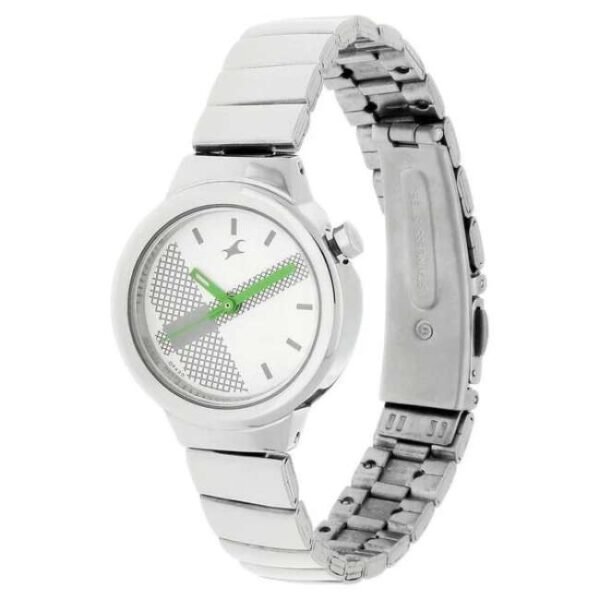 Fastrack Women Checkmate White Dial Quartz Watch- 6149SM03