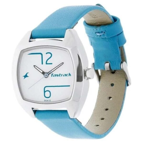 Fastrack Women Bare Basics White Dial Quartz Watch- 6162SL02