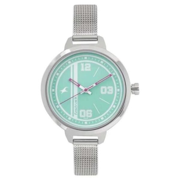 Fastrack Women Varsity Green Dial Quartz Watch- 6174SM01