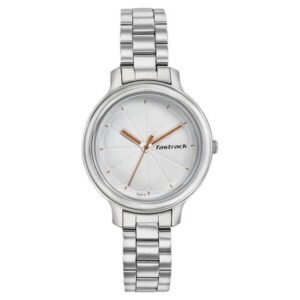 Fastrack Women White Dial Quartz Watch- 6202SM02