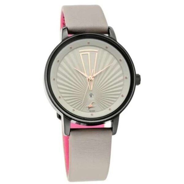 Fastrack Women Ruffles Grey Dial Quartz Watch- 6206NL01