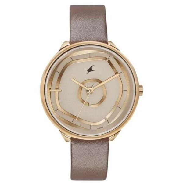 Fastrack Women Stunners Rose Gold Dial Quartz Watch- 6303WL01