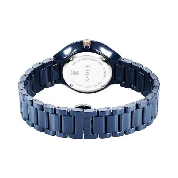 Titan Regalia Ceramics Men Blue Dial Quartz - 90014KC04