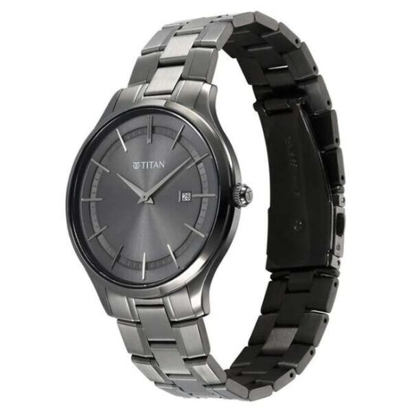 Titan Clasique Slim Men Grey Dial Quartz - 90142QM06
