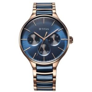 Titan Ceramics Fusion Men Blue Dial Multifunction - 90148KD04