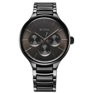 Titan Ceramic Fusion Men Black Dial Multifunction - 90148KD06