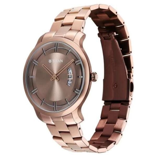 Titan Clasique Slim Men Brown Dial Quartz - 90170QM02
