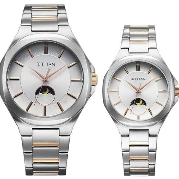 Titan Bandhan Couple Silver Dial Quartz - 9400994209KM01