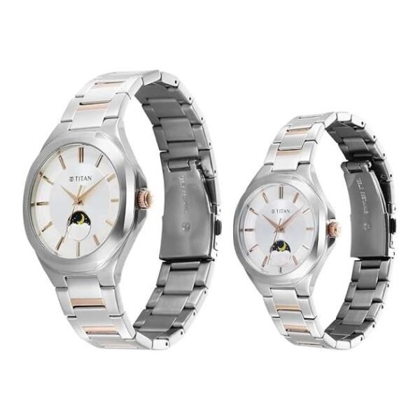 Titan Bandhan Couple Silver Dial Quartz - 9400994209KM01