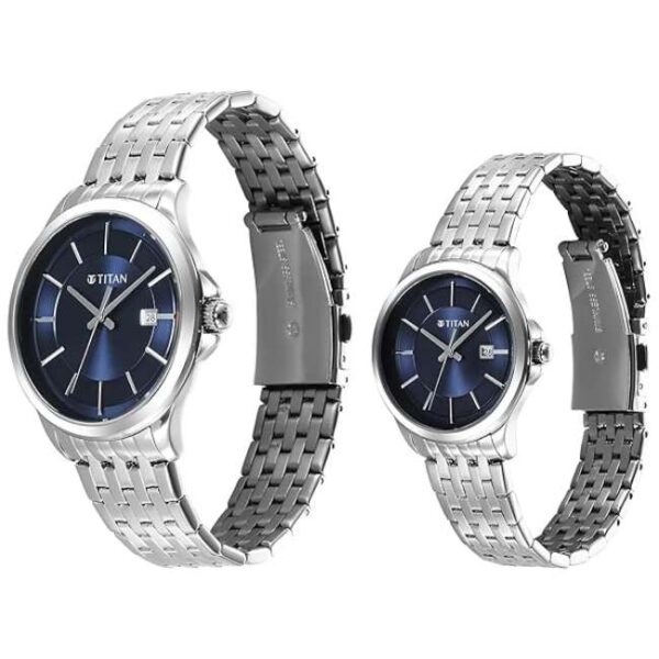Titan Bandhan Couple Blue Dial Quartz - 9401194211SM01