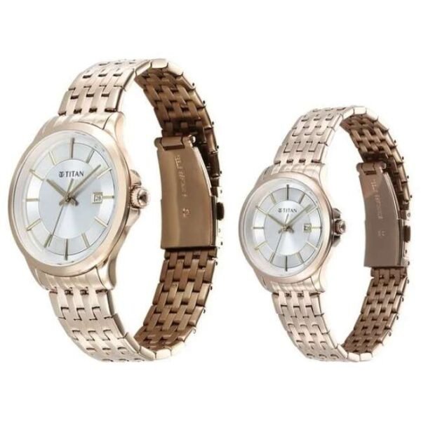 Titan Bandhan Couple Silver Dial Quartz - 9401194211WM01