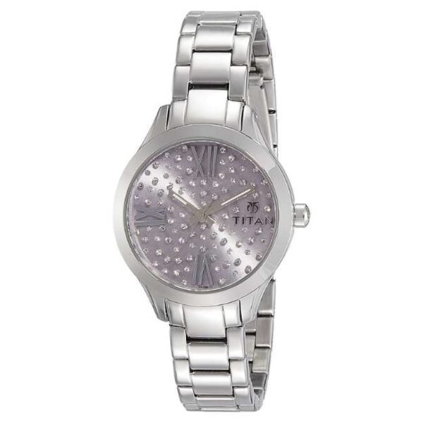 Titan Women Purple Dial Quartz - 95027SM02J