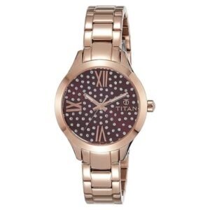 Titan Women Red Dial Quartz - 95027WM02J