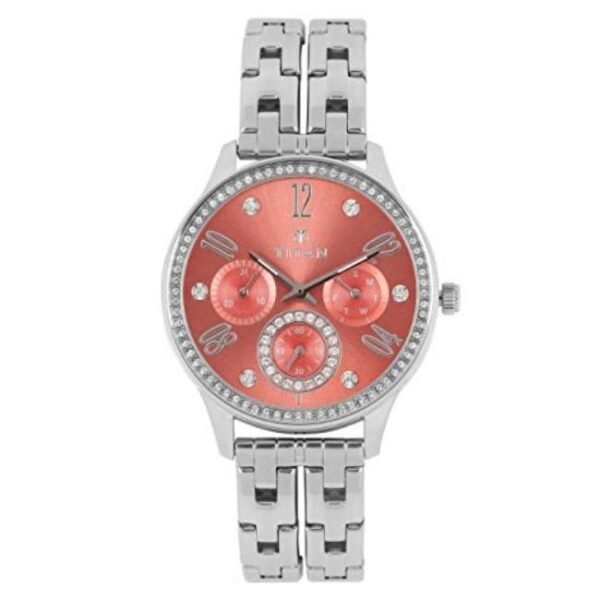 Titan Women Orange Dial Quartz - 95040SM02J