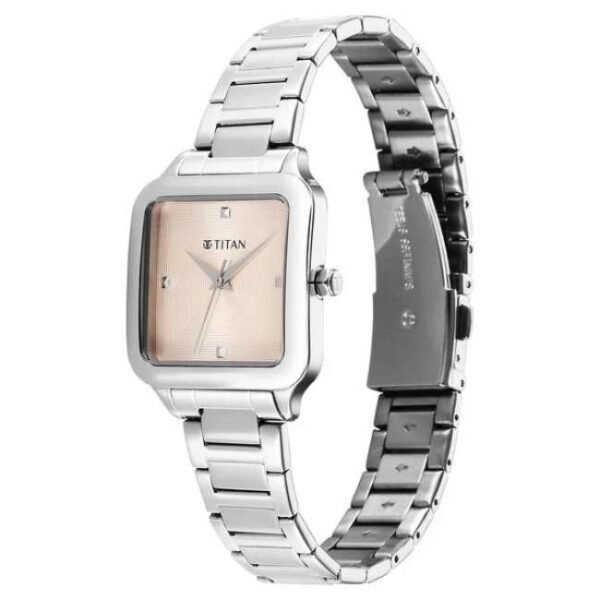 Titan Glamour Women Pink Dial Quartz Watch - 95297SM01