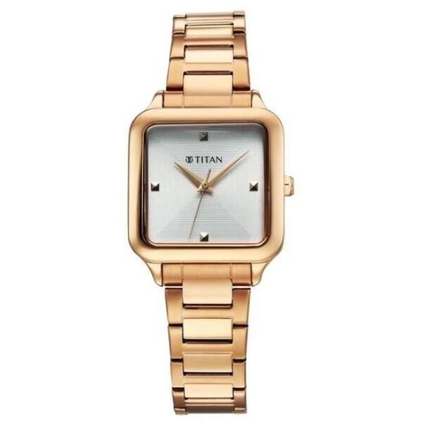 Titan Glamour Women White Dial Quartz Watch - 95297WM01