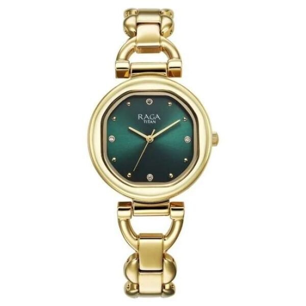 Titan Raga Showstopper Women Green Dial Quartz - 95301YM01