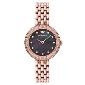 Emporio Armani Women Ck Iconic Black Dial Quartz Watch -AR11432