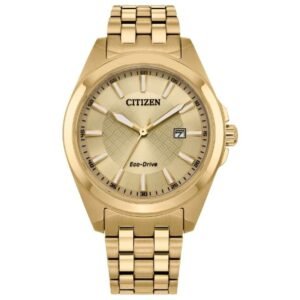 Citizen Men Dress Champagne Dial E111 Eco-Drive Watch- BM7532-54P