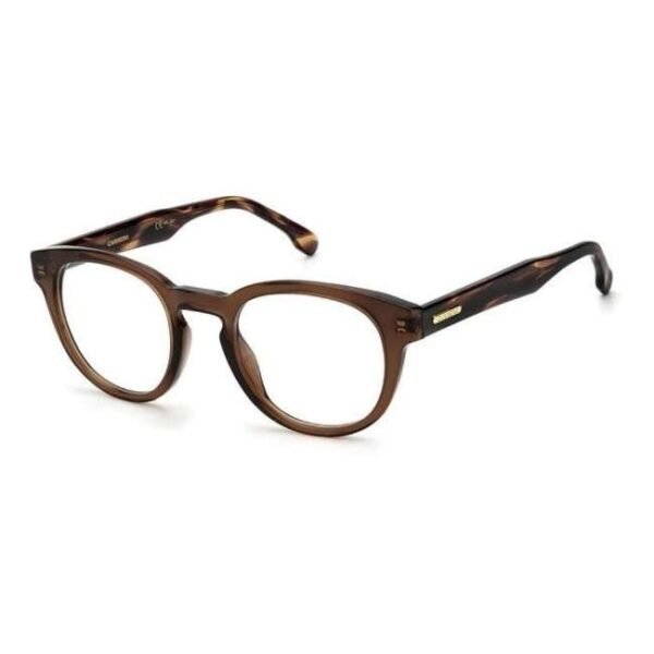 Carrera Unisex Transparent Brown Oval Eyeglass - Carrera 250 09Q 4822