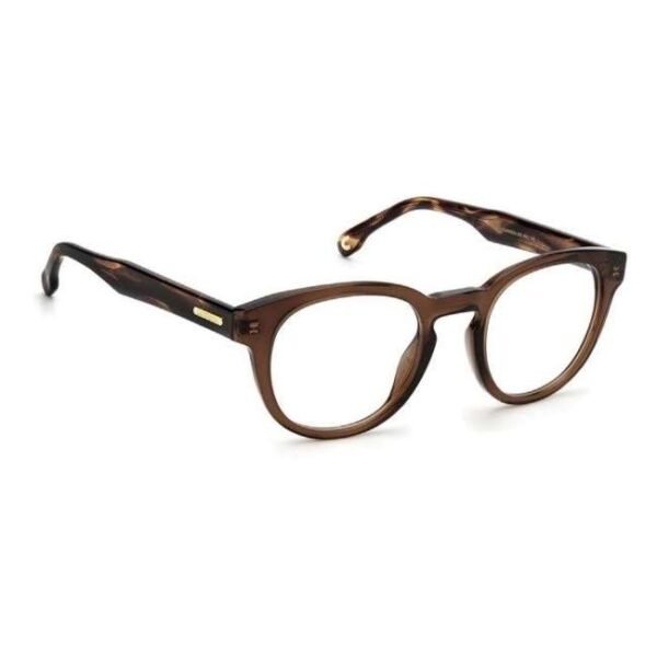Carrera Unisex Transparent Brown Oval Eyeglass - Carrera 250 09Q 4822