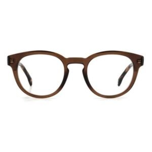 Carrera Unisex Transparent Brown Oval Eyeglass - Carrera 250 09Q 4822