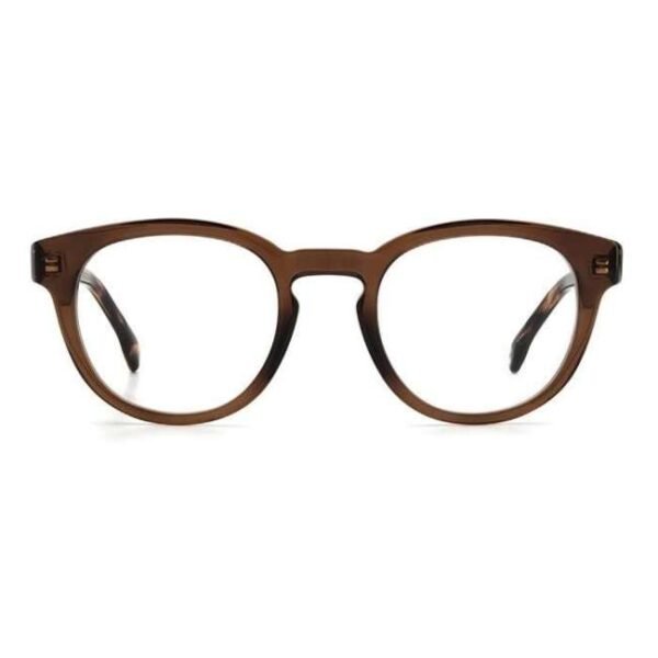 Carrera Unisex Transparent Brown Oval Eyeglass - Carrera 250 09Q 4822