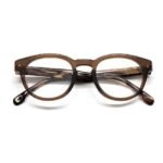 Carrera Unisex Transparent Brown Oval Eyeglass - Carrera 250 09Q 4822