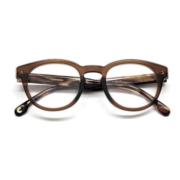 Carrera Unisex Transparent Brown Oval Eyeglass - Carrera 250 09Q 4822
