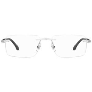 Carrera Men Silver Rectangle Eyeglass - Carrera 8853 010 5517