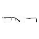 Carrera Men Ruthenium Grey Rectangle Eyeglass  - Carrera 8853 Kj1 5517