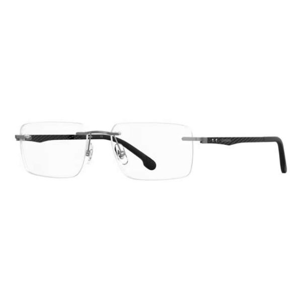 Carrera Men Ruthenium Grey Rectangle Eyeglass  - Carrera 8853 Kj1 5517