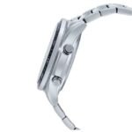 Casio Black Dial Analog Stainless Steel Watch - EX438